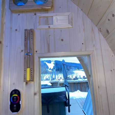 Au-Doux-Altic Chalet Romantique Avec Jacuzzi Et Sauna Métabief Exteriör bild