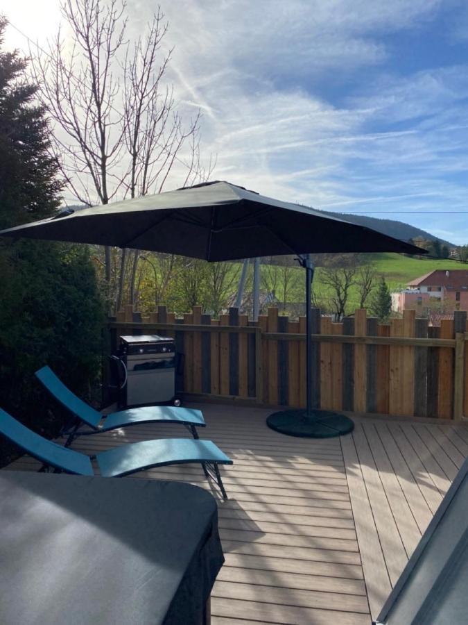 Au-Doux-Altic Chalet Romantique Avec Jacuzzi Et Sauna Métabief Exteriör bild