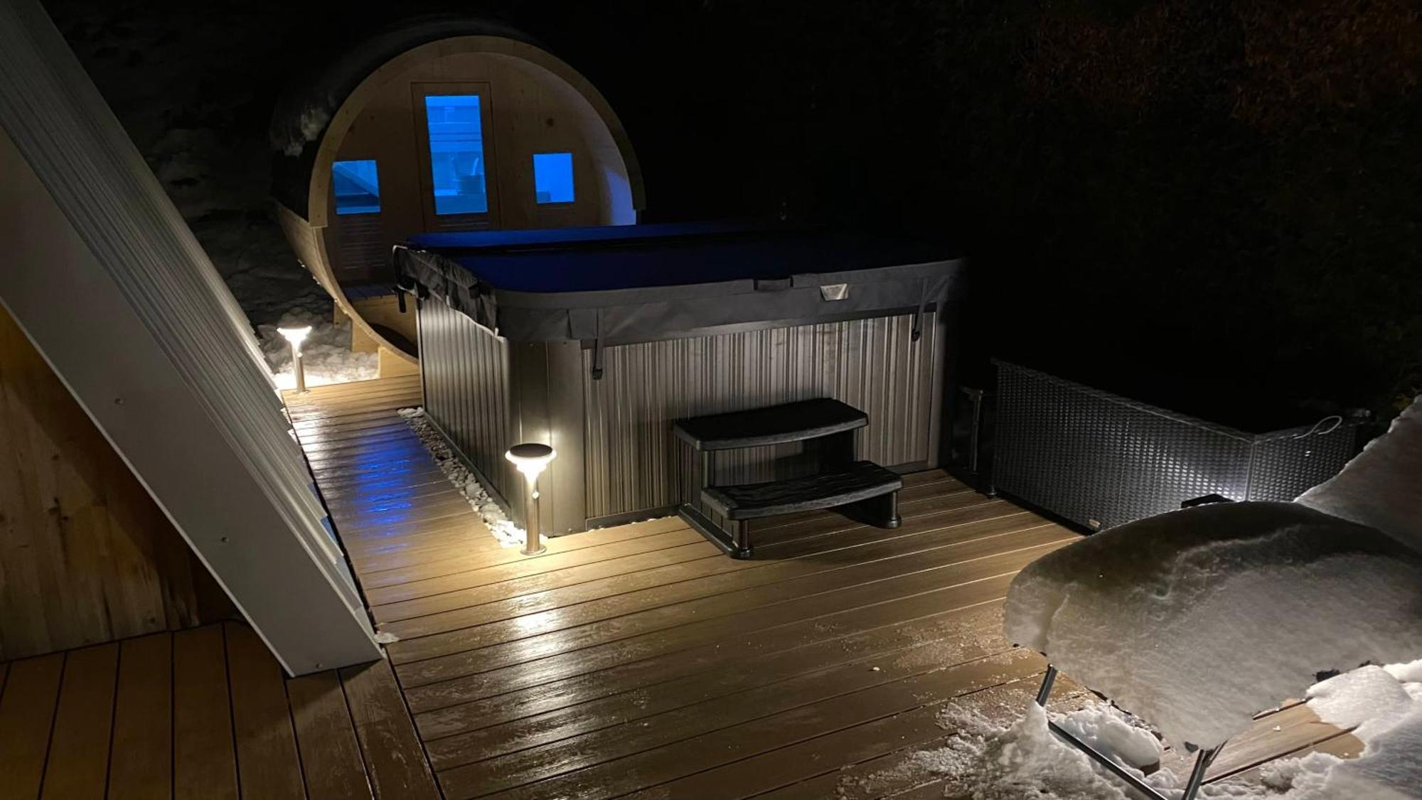 Au-Doux-Altic Chalet Romantique Avec Jacuzzi Et Sauna Métabief Exteriör bild